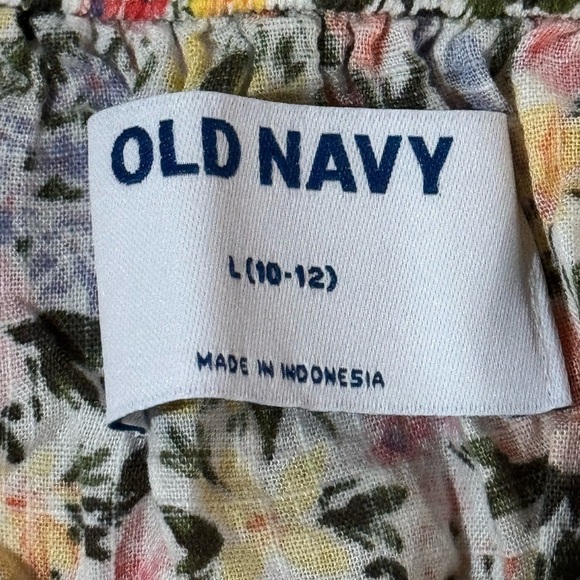 NWT Old Navy Floral Long-Sleeve Fit and Flare Dress Multi Floral Girls 10/12 - Picture 5 of 12